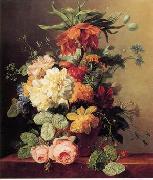Floral, beautiful classical still life of flowers.116 unknow artist